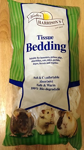 Walter Harrisons Ropa de Cama de pañuelos de Jaula Suave y cómoda para Animales pequeños, Limpia, acogedora, Absorbente, pequeña, 77-80 g