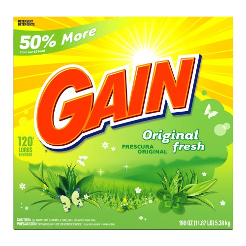 Gain Powder Detergent, Original Fresh Scent, Case Pack, 120-Load Boxes (Pack Of 2) #TOP26