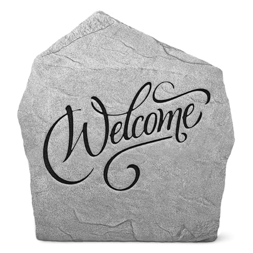 Engraved Welcome Garden Rock