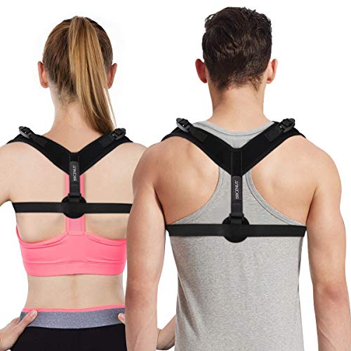 Brigenius, correttore di postura, correttore per la schiena, per uomini e donne, comodo tutore posturale per sollievo dal dolore alla schiena, alle spalle e al collo