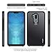 J&D Heavy Duty Dual Layer Hybrid Shock Proof Protective Rugged Bumper Case for LG G7 ThinQ, Black
