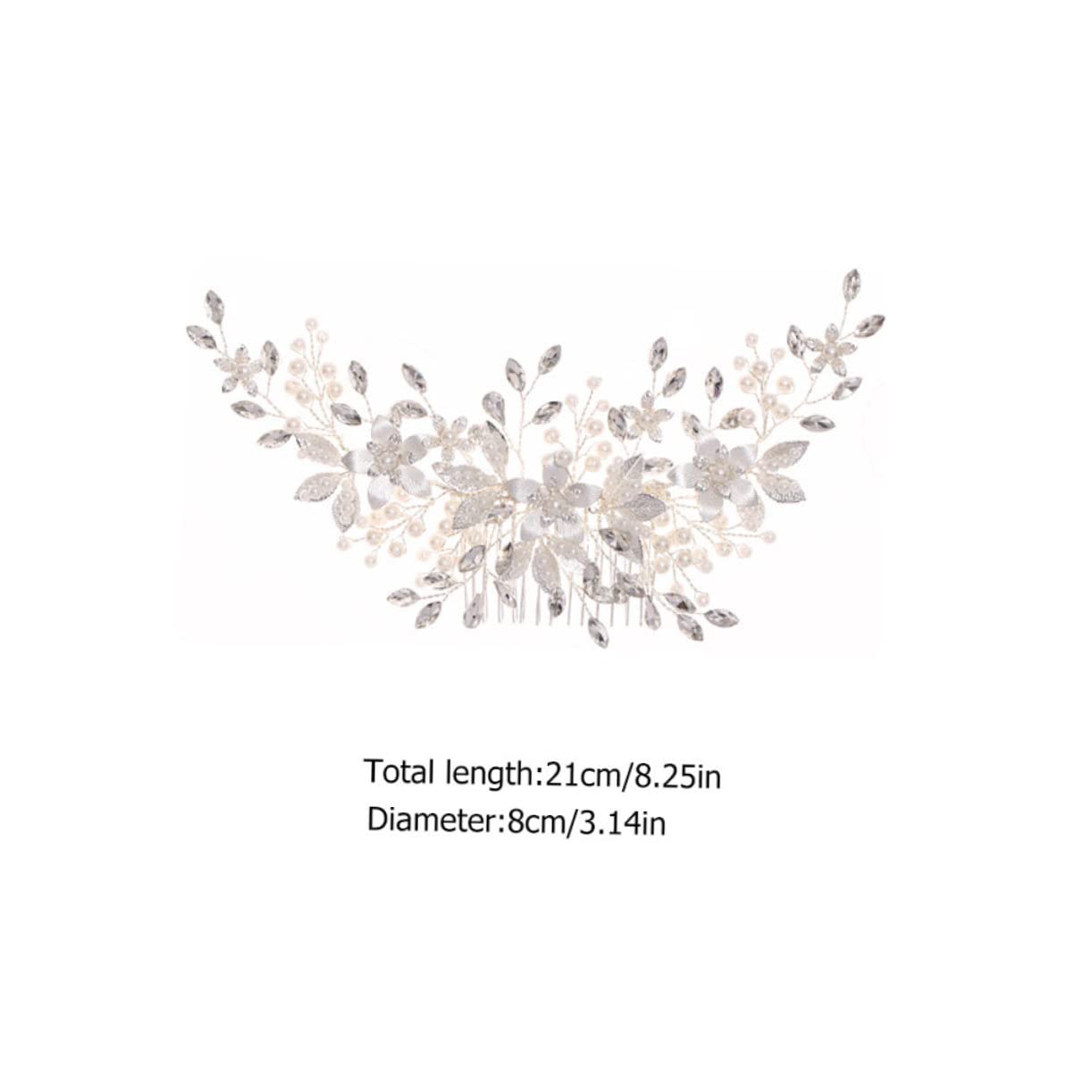 Bridal Hair Comb Leaf and Accents Handmade Headdress for Weddings and Special Occasions Unique Decorative Hair Accessories for Brides and Bridesmaids