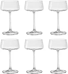 Taças para Espumante Vinho Coquetel Champagne em Cristal Bohemia Sommelier (220ml, Coquetel)