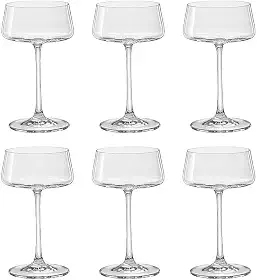 Taças para Espumante Vinho Coquetel Champagne em Cristal Bohemia Sommelier (220ml, Coquetel)