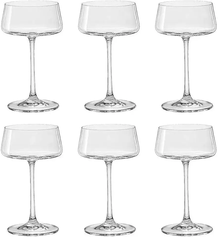 Taças para Espumante Vinho Coquetel Champagne em Cristal Bohemia Sommelier (220ml, Coquetel)