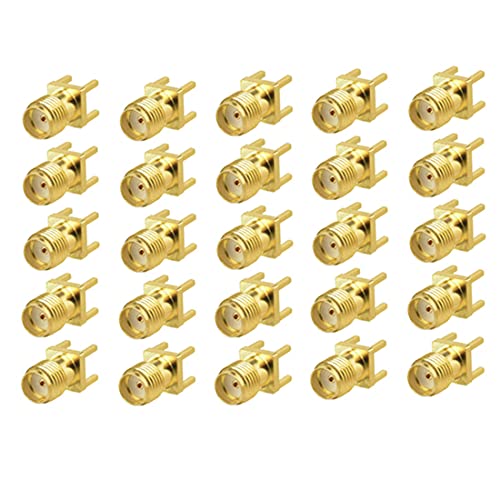 Conector SMA hembra para PCB, pack 25 piezas miniatura 1
