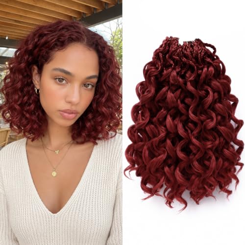 XSASLYET Pre Looped GoGo Curl Crochet Hair for Women 10" 8Packs BUG
