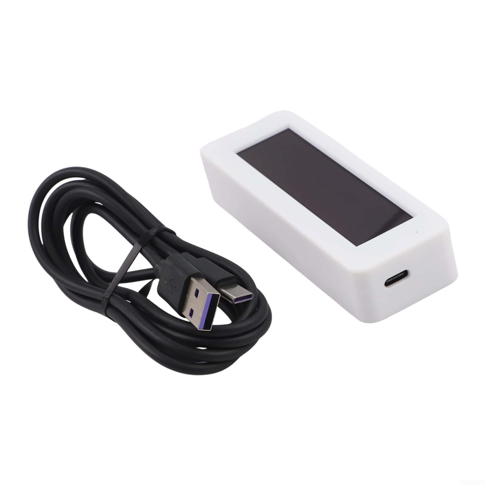 per oled Musica per analizzatore di spettro con schermo da 3,12 ″ Microfono AUX Voice Pickup Visualizzatore automatico dell'ora USB 5V per auto per cruscotto Scrivania Audio Visualizzatore (blu)