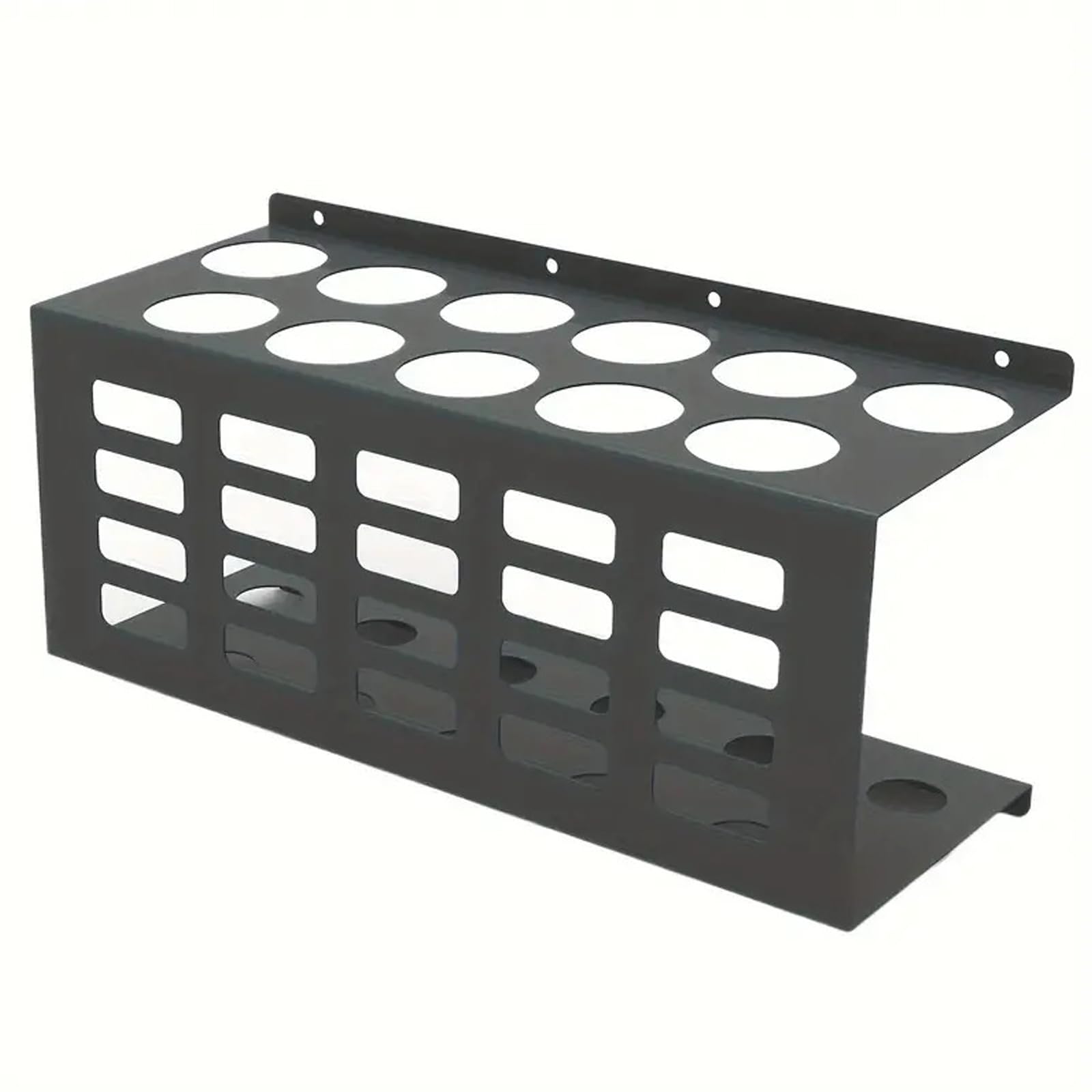 FROMCEO Easy Install Wall Mounted Compacts Metal Tool Space Saving Rack for Garage Workshop Sturdy Tool Storage Rack