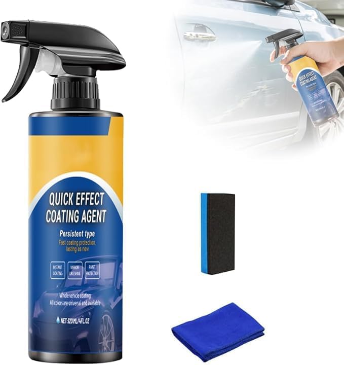 Advanced Car Quick-Acting Coating Agent Spray,Quick Effect Coating Agent for Car,Cars Scratch Wax Polish Spray Waterless Wash