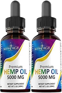 (2-Pack) 5000mg Hemp Oil Extract for Pain, Anxiety & Stress Relief - 5000mg