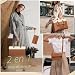 Imagen de RAINSMORE Bolso Universidad Mujer Bolso Mujer Grande con Clutch Impermeable Bolso Ordenador Portatil 15