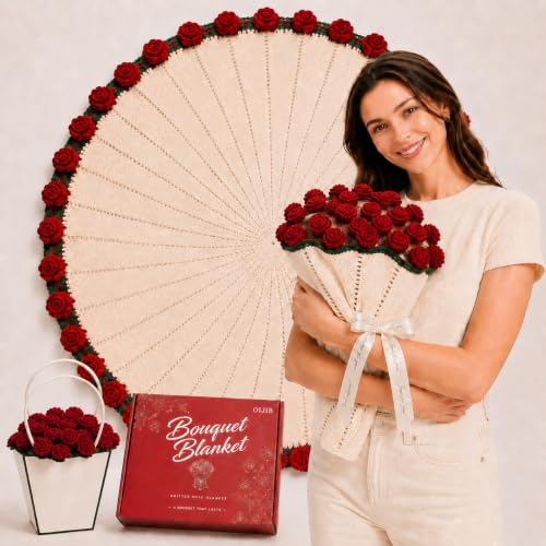 Crochet Flower Bouquet Blanket - image 1