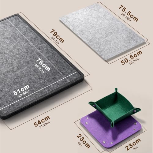 Lavievert 1000 Piece Tilting Puzzle Board with 6 Sorting Trays - Dark Gray by LAVIEVERT - Used condition - Image 6