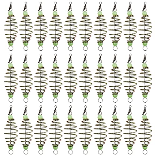 CLISPEED 30Pcs Carp Feeder Bobina in di