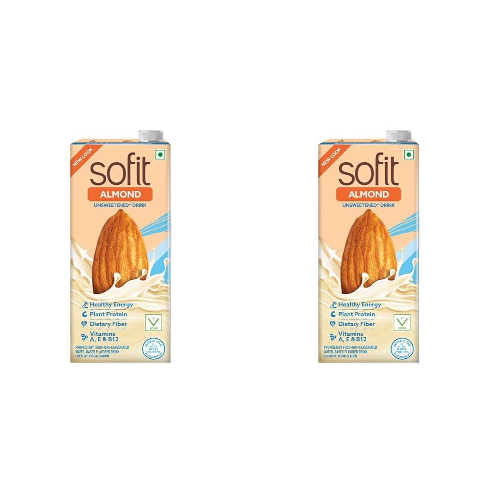 See full amazon price history chart for Sofit Almond Drink Unsweetened, 1000ml| Vegan Drink |Enriched with Plant Protein, Dietary fibers, Vitamins and Calcium | Lactose Free | Gluten Free | Preservatives Free (Pack of 2) Sofit Almond Drink Unsweetened, 1000ml| Vegan Drink |Enriched with Plant Protein, Dietary fibers, Vitamins and Calcium | Lactose Free | Gluten Free | Preservatives Free (Pack of 2) (B0D8156GLR) Amazon Price History, Amazon Price Tracker