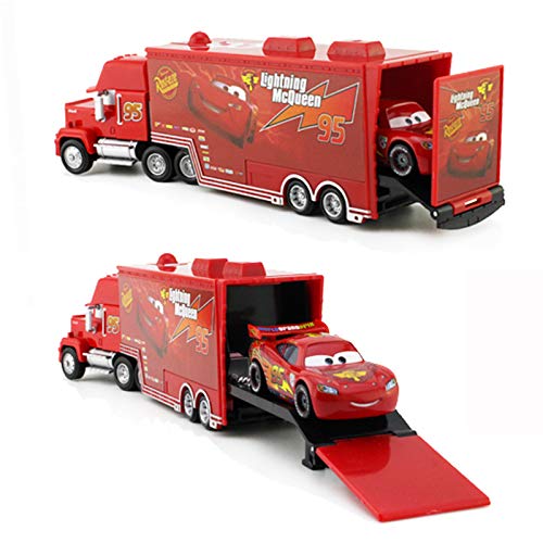 Fashionmore 2 Pcs Cars Movie Toys Lightning Mcqueen & Mack Hauler Truck Diecast Toy Car 1:55 Loose Kids Toy Vehicles Mcqueen Toys Car #TOP1
