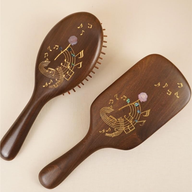 Wood Airbag Massage Comb Home Decorative Textured Air Cushion Curling image 5