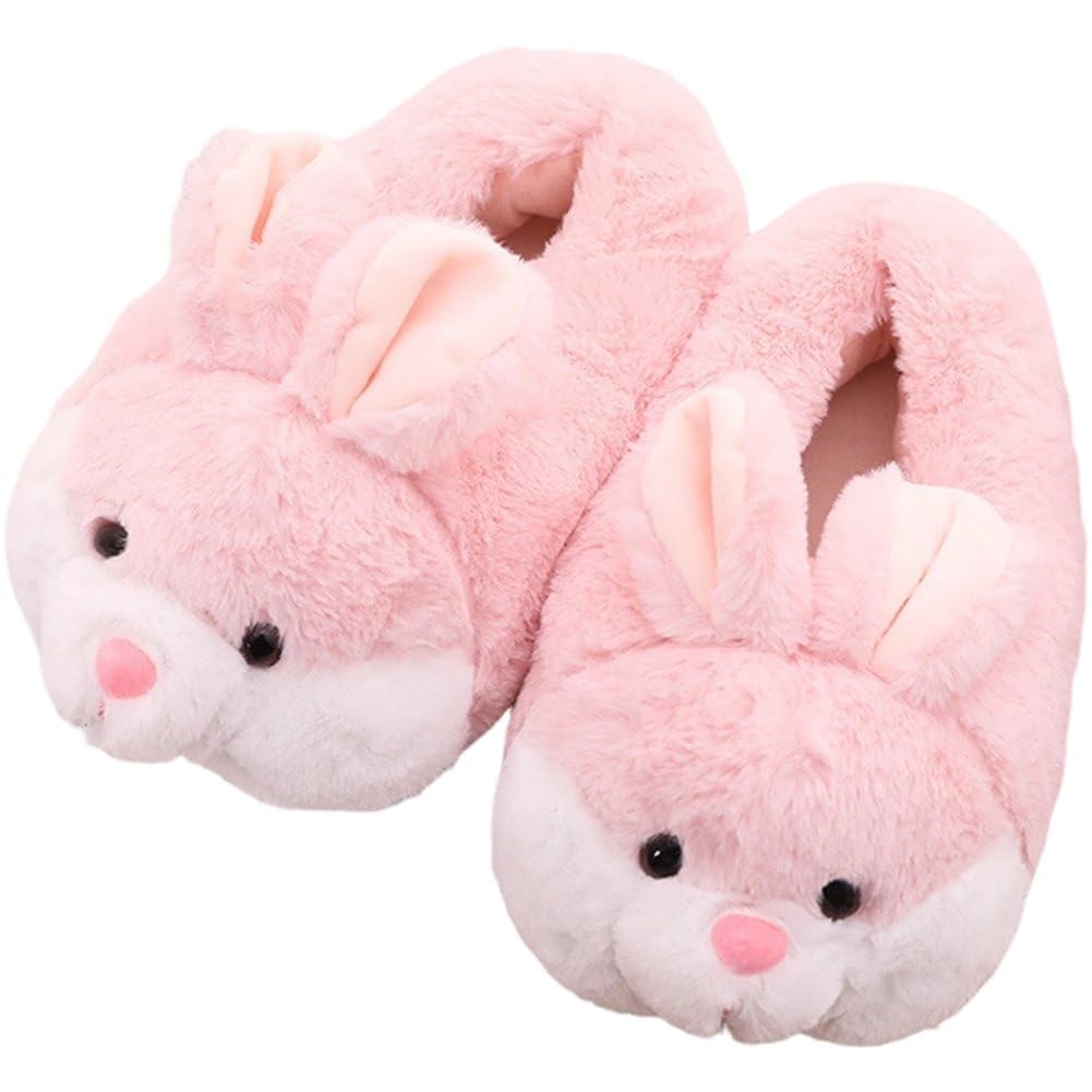 Pantoufles lapin pour femmes et filles, le cadeau de Pâques et d'hiver idéal