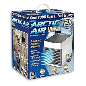 KPNP Air Cooler Fan Arctic Mini Portable Air Cooler Mini Air Conditioner Humidifier Air Cooler Fan Arctic USB Air Cooler, Air Cooler