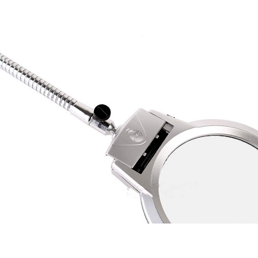 Lupa Do Czytania Lampa Powiększająca Led Lupa Biurkowa Szklana Lampa Biurkowa Z Zaciskiem I Regulowaną Gęsią Szyją Lupa Bez Użycia Rąk Szkło Powiększające
