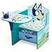 Delta Children Bluey Chair Desk with Storage Bin - Greenguard Gold Certified, Blue