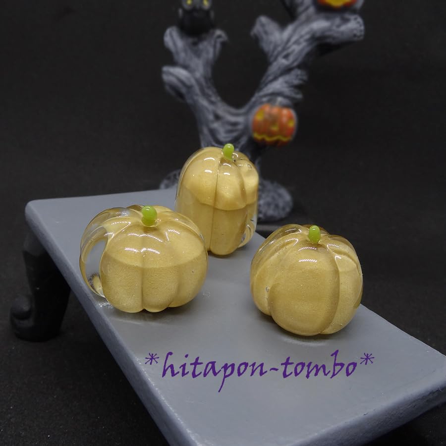 Amazon.co.jp: *+hitapon+* とんぼ玉 ハロウィン かぼちゃセット