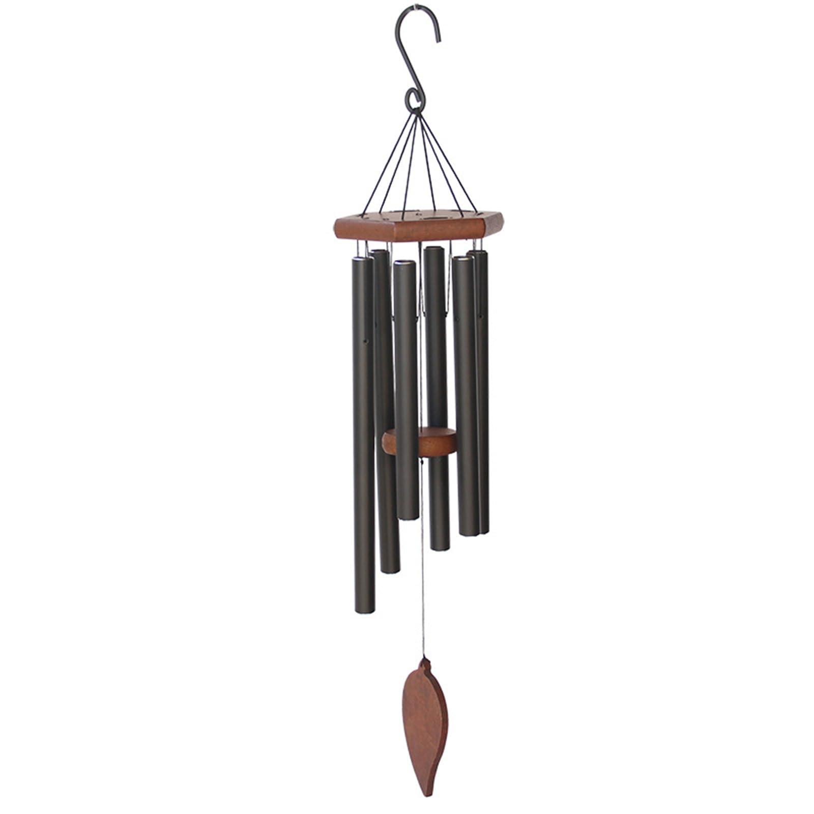 Carillon A Vento SteadStyle Da Esterno &ndash; 6 Tubi Metallici, 25 Campane, Tono Cappella, Marrone