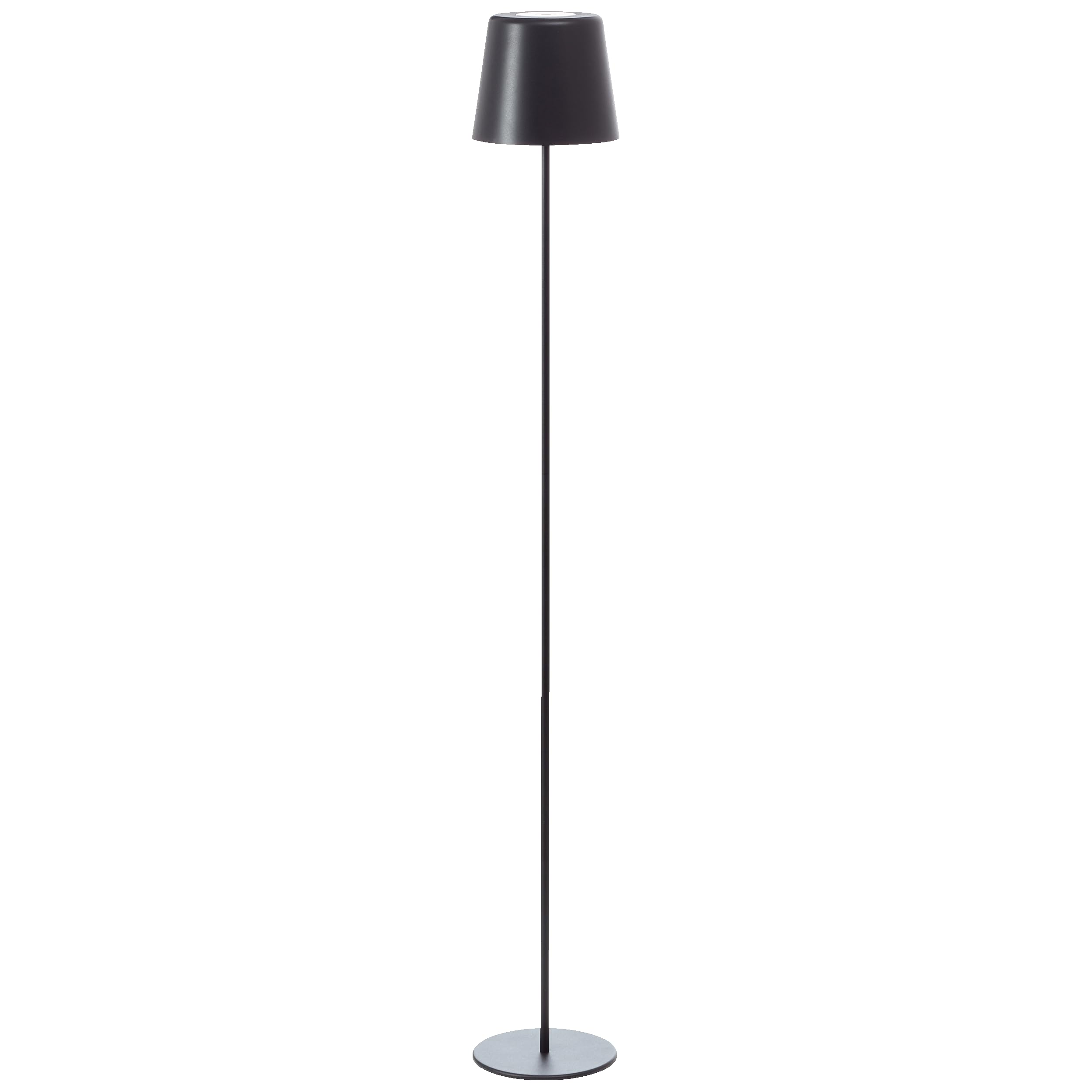 Lightbox Lampada da terra a LED interni ed esterni | 129 cm di altezza, Ø 18 cm | lampada da terra nera per esterni con touch dimmer a 3 livelli | mobile/wireless/portatile | ricaricabile