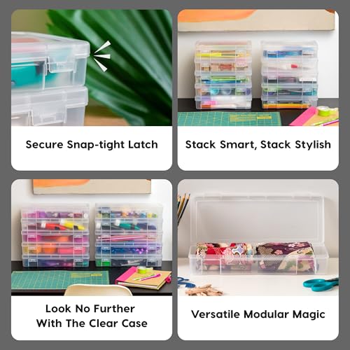 Iris 585171 Usa Plastic Pencil Case Box Craft Hobby Art School Supply Storage Organizer Container thumb #3