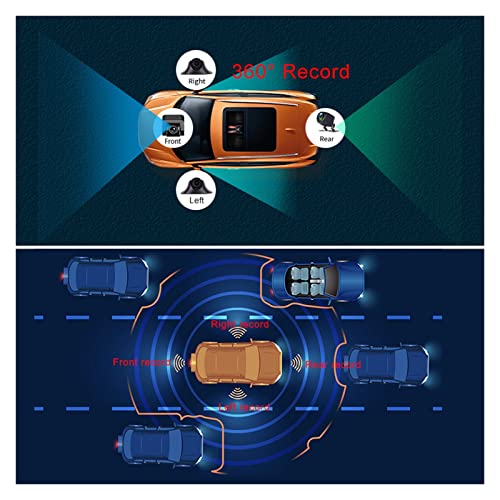 Bluavido 4 Cameras 4G Android 9.0 Car Dash Cam Gps Navigation Hd 720P Video Recorder Dashboard Dvr Wifi App Remote Monitoring ( Color : 12 Inch Android 9.0 , Size : 32G ) #TOP5