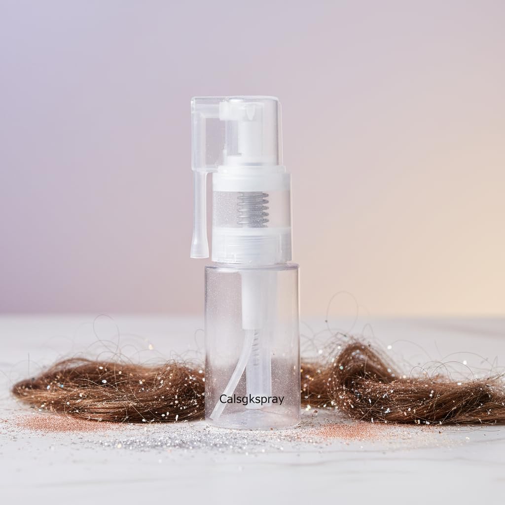 Powder Spray Bottle,Refillable Hair Fiber Applicator, Empty Powder Cosmetics Bottles,Glitter Spray Bottle for Craft Scrapbooking(14ml-A) Tools and Accessories Refillable Containers