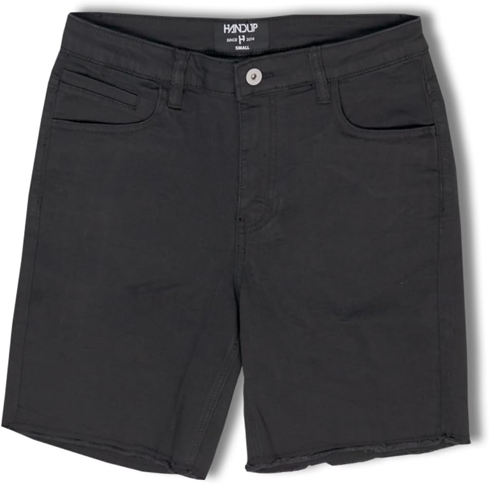 Handup Athletic Jean Short - JORT - 4-Way Super Stretch Denim Short - Athletic Shorts with Back Pockets