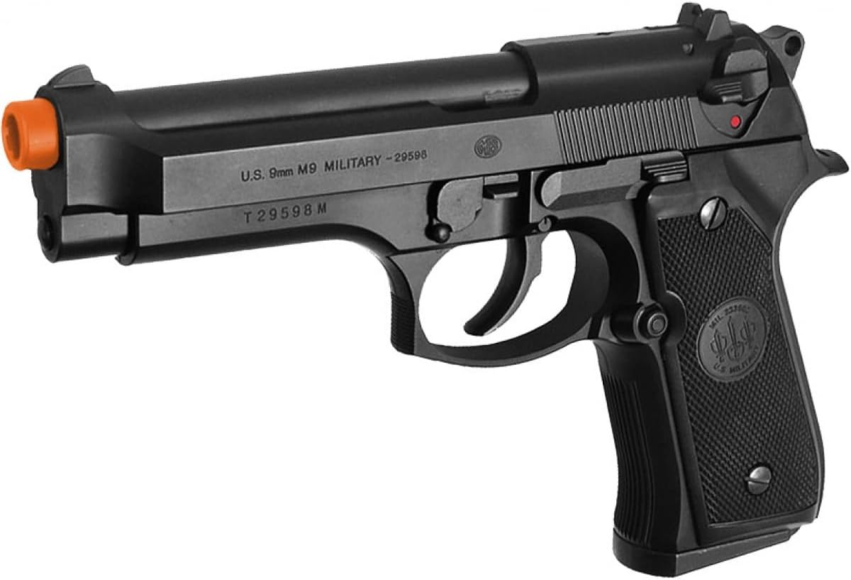 GoldenBall x Tokyo Marui M92F Military Airsoft Gas Blowback Pistol - Black