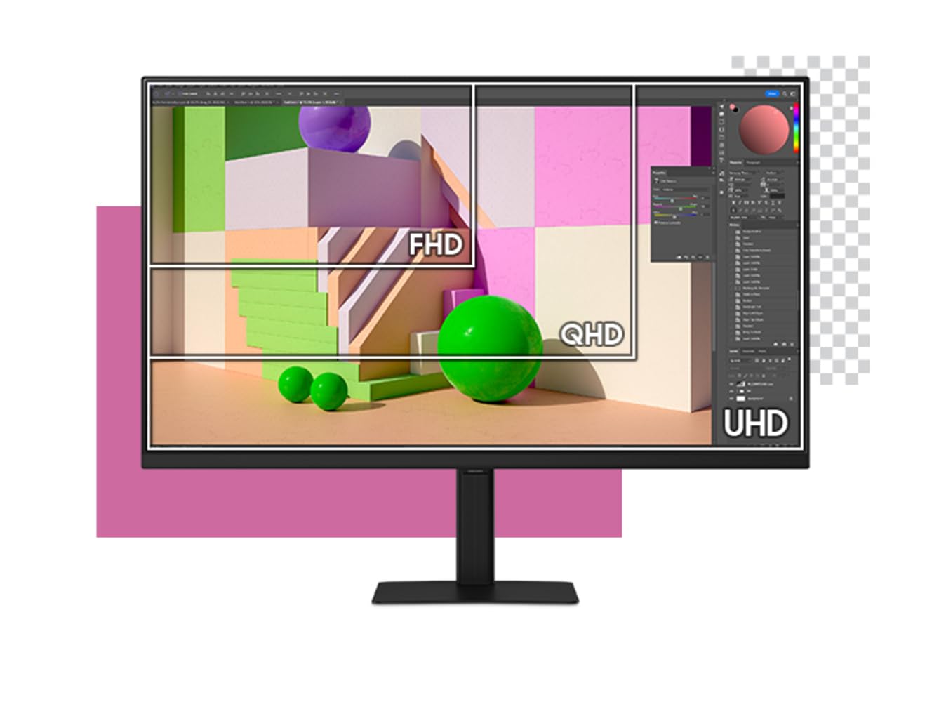 Samsung ViewFinity S70D - 32" (16:9) | UHD 4K 3840x2160 | 60Hz | IPS 5ms | Plat | 300cd/m2