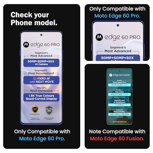 Image of FIRST MART Military-Grade UV Tempered Glass Compatible For Motorola Edge 60 Pro 5G (6.7 Inch) With Easy UV Installation Kit | Edge To Edge Coverage | Crystal Clear, Pack of 2