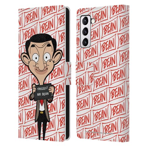 Protection intégrale Samsung Galaxy S21+ 5G étui portefeuille cuir Mr. Bean anti-choc