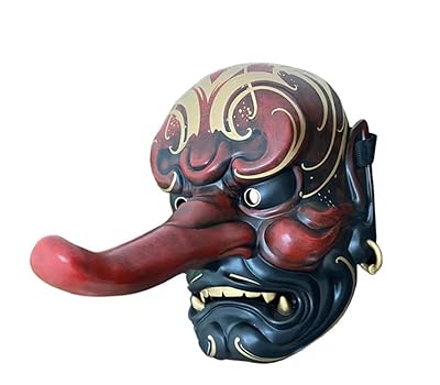 Amazon | Xiruireek トップクラス お面 天狗 はんにゃ 仮面 伝統