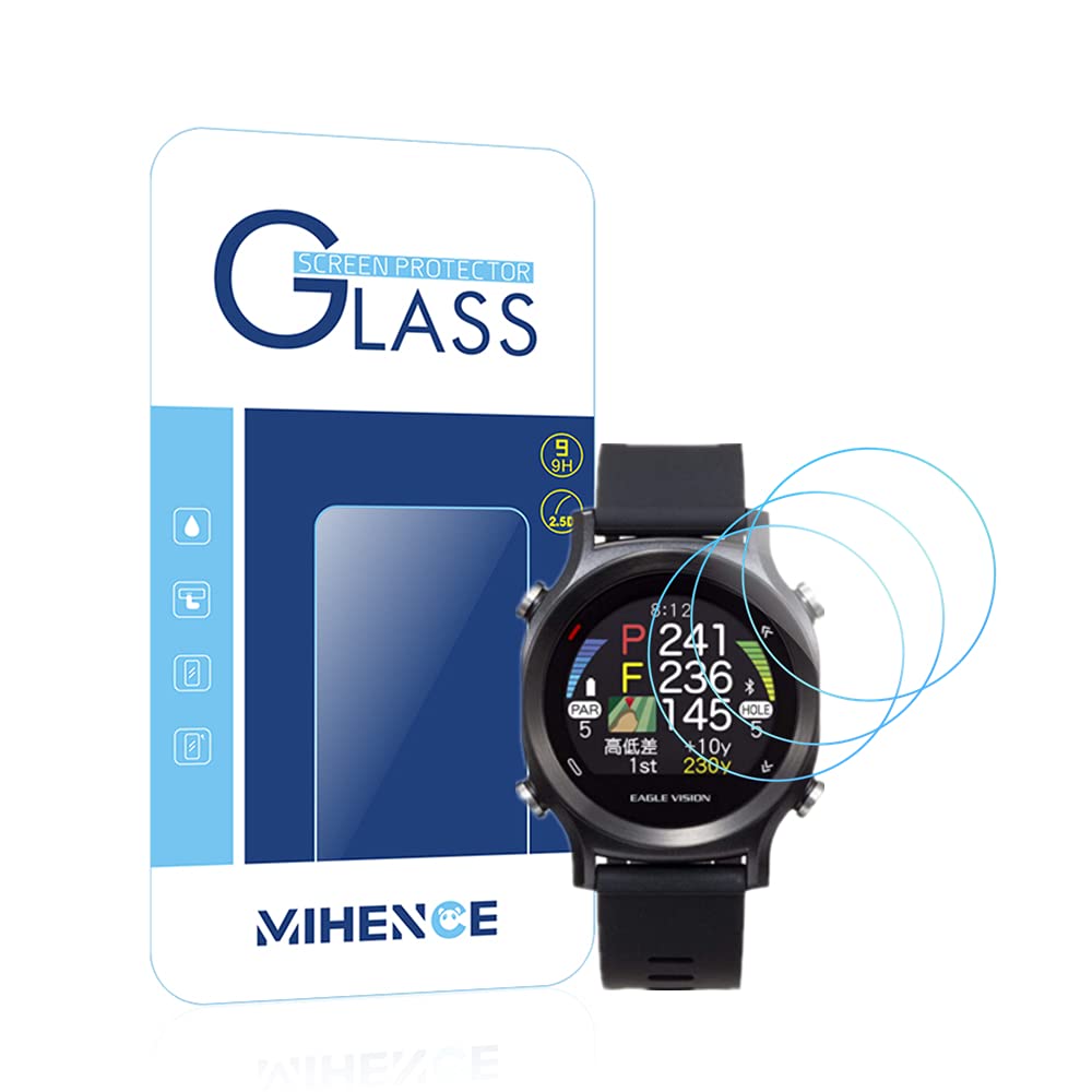 MIHENCECompatible for EAGLE VISION Watch ACE EV-933 Screen Protector, 9H Anti-Scratch Premium Real Tempered Glass Screen Protector for EAGLE VISION Watch ACE EV-933 Watch (3PCS)