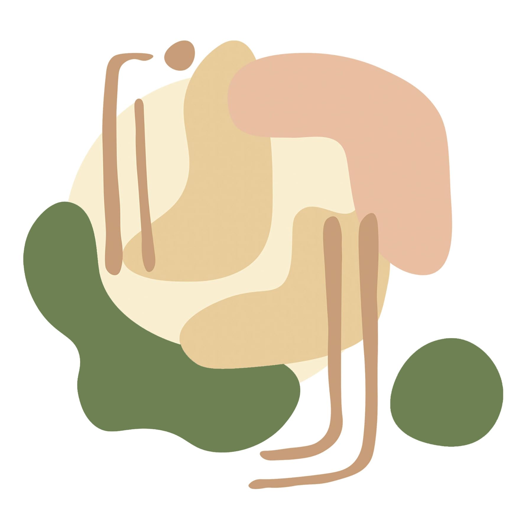 WallPops Soft Amoeba Modular Mural Peel and Stick Wall Decals, VPD6389