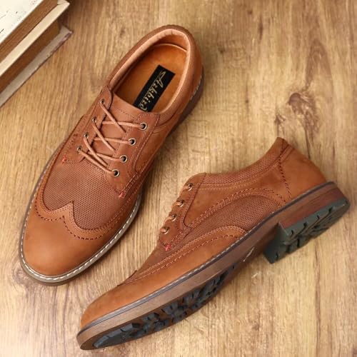 Image of Arkbird Mens Dress Shoes, Lace Up Leather Oxford