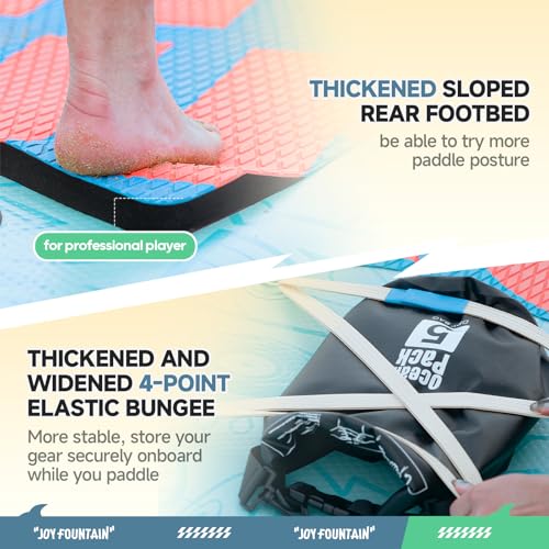Image of Inflatable Paddle Board,10.8'x31.5 inchx6 inch Stand Up Paddle Boards,Premium SUP Board Paddle with Removable Fin, Floating Paddle, Hand Pump, Waterproof Bag for Adults & Youth