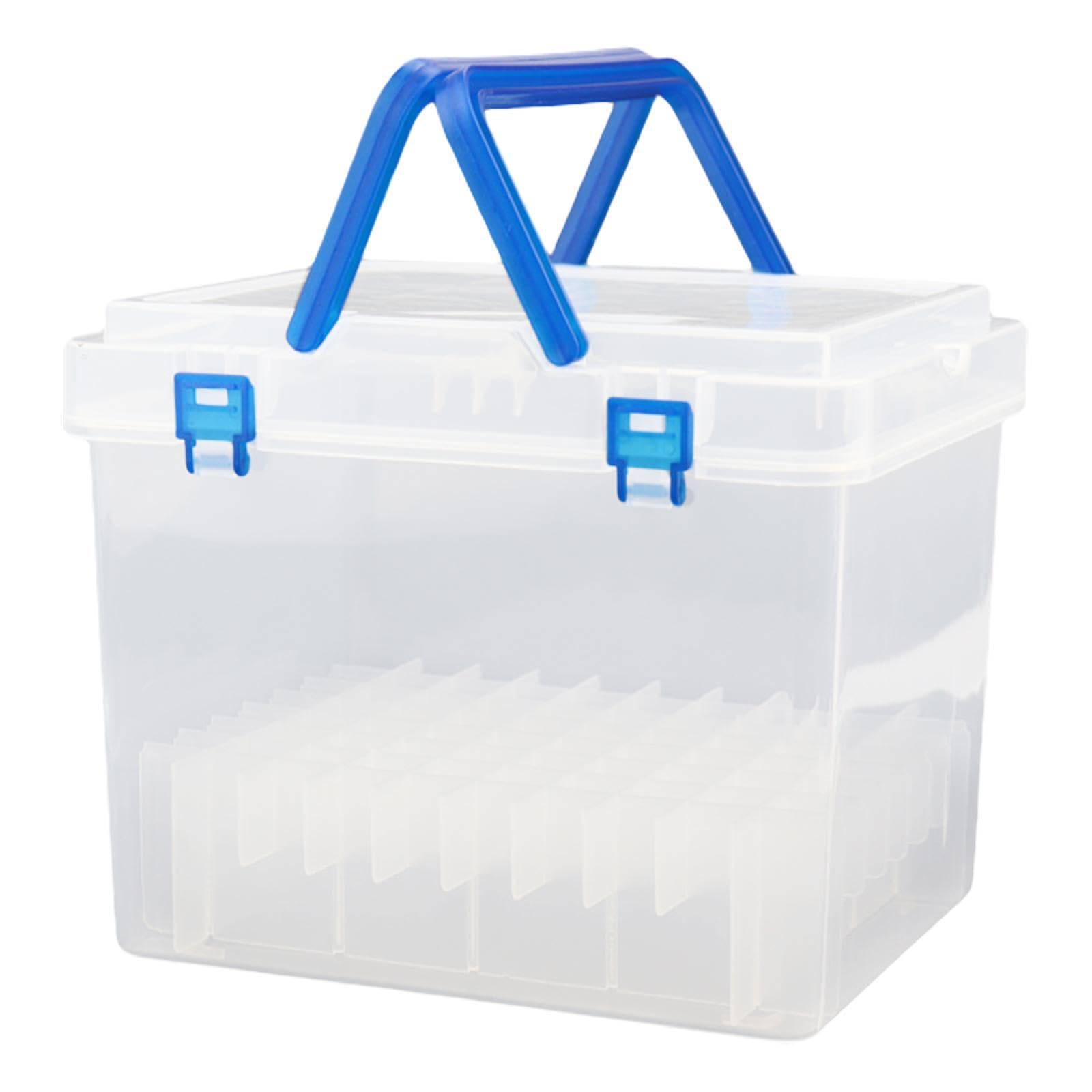 mophrati Marker Pen Storage Organizer Box Lightweight Waterproof Provide Safe Housing For Markers While Keeping Organized Effortlessly Clear Transparent Brush, Clear, 80 Slot