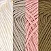 JubileeYarn Bamboo Cotton Sport Yarn - 50g/Skein - Shades of Neutral Tones - 4 Skeins