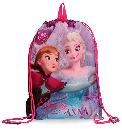 Saco Gym Infantil Frozen Magic