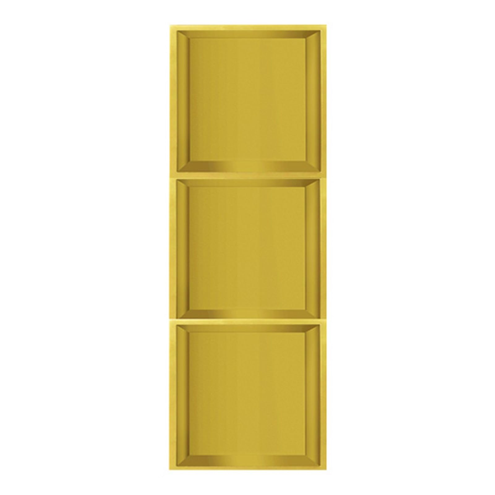 QUSYZD 304 Stainless Steel Shower Niche - Waterproof Embedded Wall Shelf for Bathroom, Kitchen & Bedroom - Stylish Black Alcove Storage for Shampoo & Toiletries,Champagne Gold-90x28x12.5CM