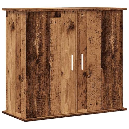 vidaXL Aquariumständer Altholz-Optik 81x36x73 cm Holzwerkstoff