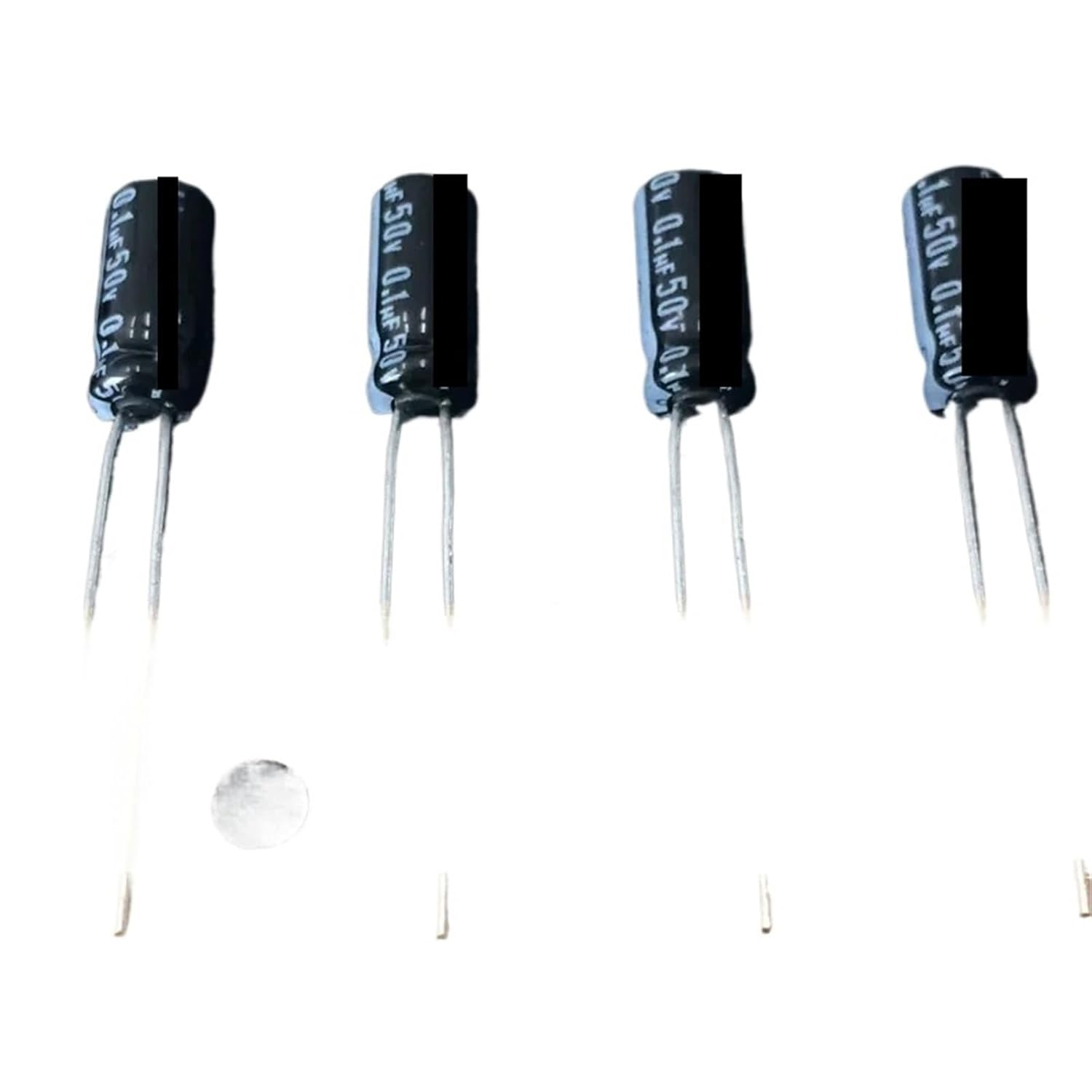 20Pcs/100Pcs 5x11mm 50V0.1uF Wide Temperature Range Aluminum Electrolytic Capacitor(20Pcs)