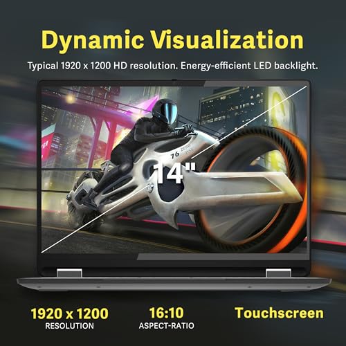 Image of Lenovo IdeaPad Flex 5i Plus 14 inch WUXGA 2-in-1 Touch Chromebook, Intel i3-1315U, 8GB RAM, 288GB Storage (128GB eMMC+160GB Docking Station Set), Backlit Keyboard, FHD Webcam, Wi-Fi 6E, Chrome OS, Gray
