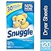 Snuggle Fabric Softener Dryer Sheets, Blue Sparkle, 120 Count